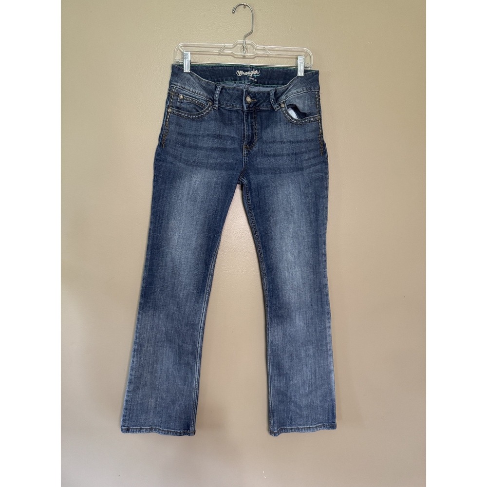 Wrangler Q-Baby Women Bootcut Blue Jeans 1007MWZDW Size 9/10x32